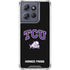 Texas Christian University TCU Horned Frogs Logo Moto G Play 5G (2025) Clear Case